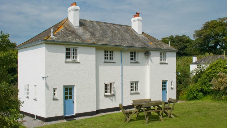 The exterior and garden at 2 Coleton Barton, Kingswear, Devon